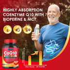 Quinovit CoQ10 300mg with PQQ & Shilajit - Powerful Antioxidant for Heart & Brain Health and Energy Production - High Absorption with Bioperine Coenzyme Q10 Supplements - 120 Capsules