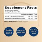 NatureBell Pure Magnesium Citrate 500mg per 3 Capsules Serving Size, 240 Capsules per Bottle | High-Purity Elemental Form | Non-GMO, Gluten-Free