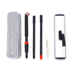 18 Professional Microfiber Mop Large Flat Mops for Floor Cleaning 4 Reusable Washable mop Pads Hardwood Cleaning System Wet and Dust Mop with 61in Long Stainless Steel Handle