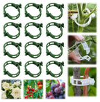100Pcs 2025 Upgraded Plant Clip Secured Plastic Plant Clip for Climbing Plants, Plant Support Clips Tomato Clip for Climbing Plants Clips for Tomato Grape Vine Vegetables Plant Clips (100, Green)