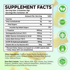 L-Theanine Gummies, 400mg l'theanine Chewable Supplement with Ashwagandha, GABA, Lemon Balm, 5-HTP, Vitamin B6, Support Zzz, Relax & Emotion, Vegan, Non-GMO, Sugar Free, Pineapple Flavor, 60 Count