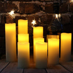 Flameless Battery Operated LED Pillar Candles with Remote control 9pack