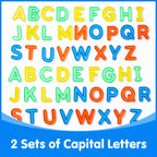 Odoorgames 52 Pcs Translucent Capital Letters – Light Table Toys, Manipulatives and Accessories for Enhanced Learning & Fun