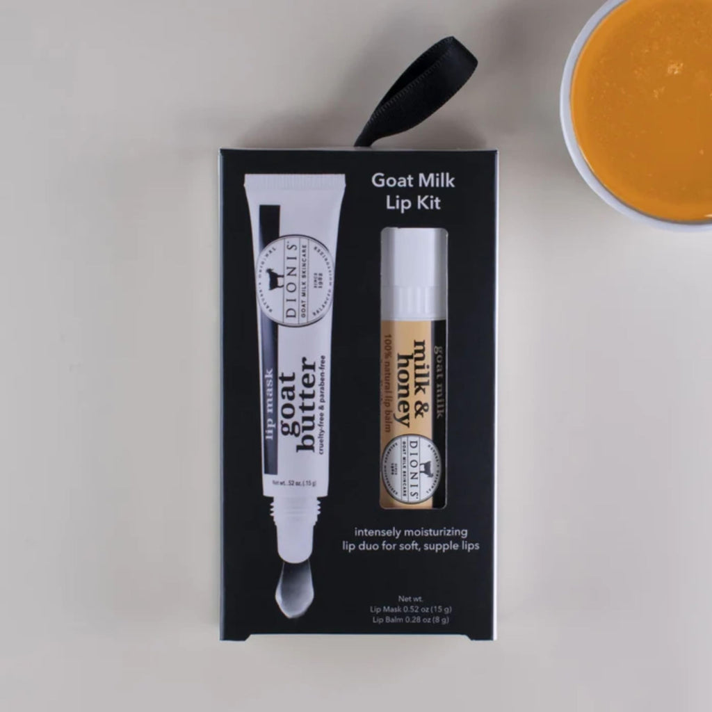 Dionis Goat Butter Overnight Lip Mask & Milk & Honey Lip Balm Set (Pack of 2)