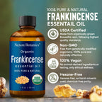 Organic Frankincense Essential Oil 30 ml - Pure, Natural Oils for Aromatherapy, Diffusers, DIY, Candle and Soap Making Scent - Nexon Botanics