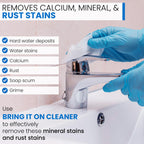 BRING IT ON! CLEANER Hard Water Stain Remover - Soap Scum, Calcium, Lime Scale, Remover for Shower Door, Tile, Glass, Fiberglass, Bathroom, Sink, Stone, Door 32 Ounce