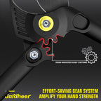 Jardineer 16.5" Garden Loppers, Effortless Pruning Shears with Gear Assist and Pull-Tested Reinforced Handles, Lightweight Hand Lopper for Yard, Shrub & Small Tree Trimming, Cuts up to 1.2" Branches