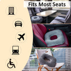 Hshbxd Donut Pillow for Tailbone Pain Relief, Wheelchair Cushion for Hemorrhoids and Bed Sores, Pregnancy, Donut Pillow Suitable for Office, Long Travel, Car and Home Sofa