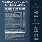 Eu Natural Conception for Him - Male Fertility Supplements with Ashwagandha, Folate & Zinc - Sperm Count, Motility & Strength Support - Fertility Support for Men, 60 Vegetarian Capsules