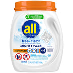 all Laundry Detergent Pacs Advanced OXI for Sensitive Skin, 56 Count