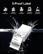 Phomemo 4x6 Thermal Shipping Labels 500 PCS Fanfold Labels for Address Mail