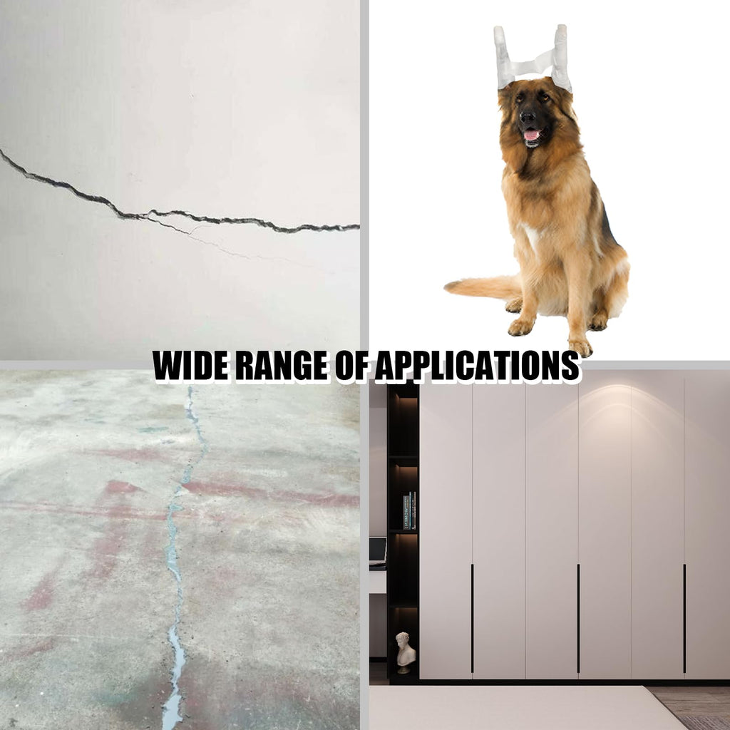 Backer Rod 1/4 Inch, EPDM Rubber Foam Caulk Saver 100' White Weather Strip Seal for Concrete Joints, Wall Cracks, Driveway and Joint Fillers.
