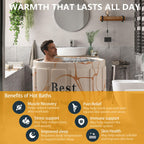 Portable Bathtub for Adult, Foldable Soaking Bathtub for Hot SPA&Ice Bath, Foldable Small Bathtub collapsible bathtub for Bathing, 6-layer Insulated portable tub,Space-Saving(Fantasy 31.5X26.6IN)