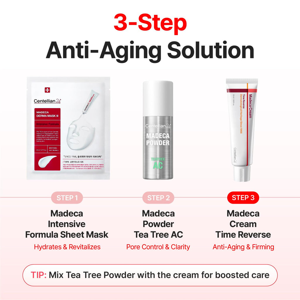 CENTELLIAN 24 Madeca Cream Time Reverse (1.69fl oz) - Advanced Fast-Absorbing & Nourishing, Hydrates, Firms & Reduces Wrinkles, Low Irritation, Korean Skin Care Centella Asiatica, Collagen