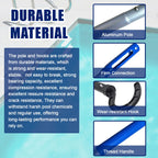 Hook for Robotic Pool Cleaner with Adjustable Aluminum Pool Pole, Accessories Hooks with 5.2 Feet Pole for All Pool Vacuum Robot Including Cordless,2PCS Hooks and 1 Pool Pole