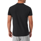 Hanes Mens Cotton, Moisture-wicking Crew Tee Undershirts, Multi-packs, Black/Grey/Blue Assorted - 6 Pack, Medium US