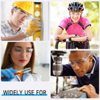 Salfboy 10 Pack Clear Safety Glasses with ANSI Z87.1 Scratch Resistant Eyewear for Women Man Lab Goggles Eye Protection