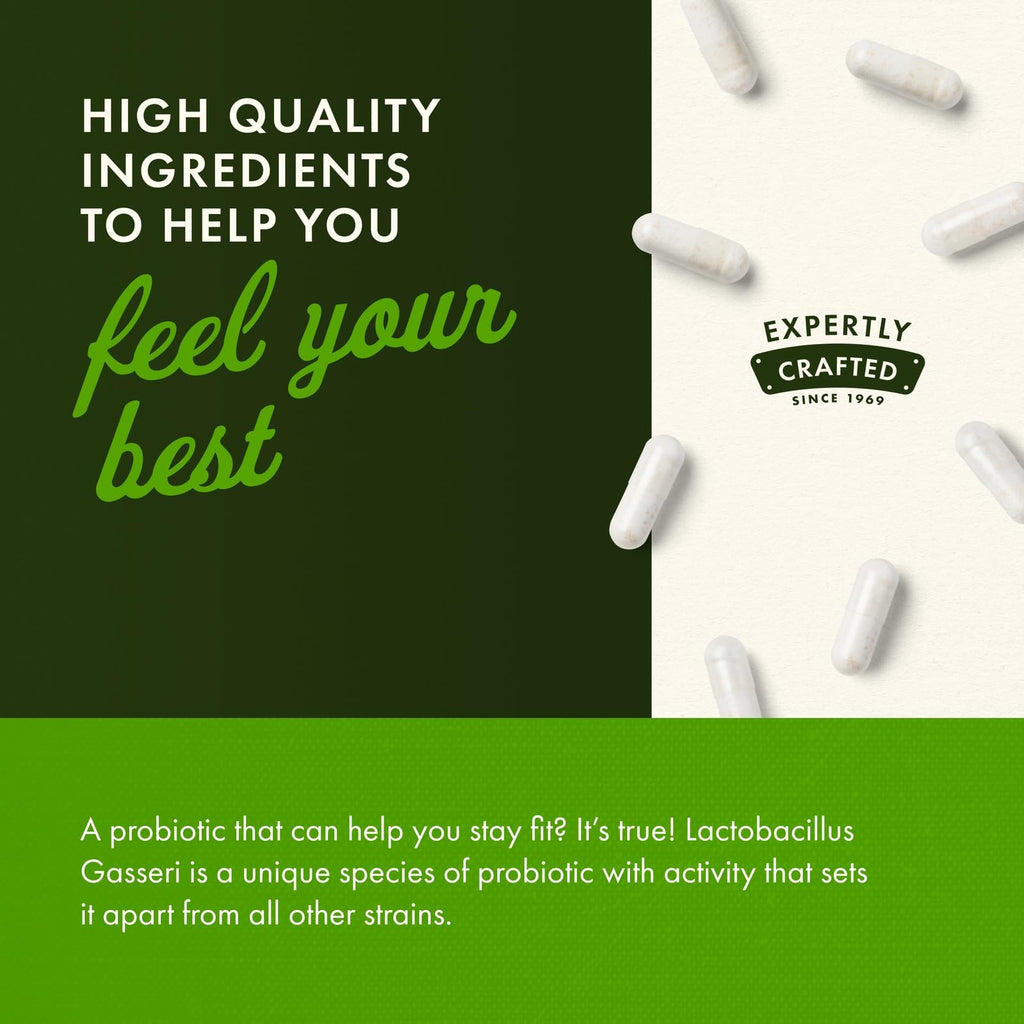 Swanson Lactobacillus Gasseri - Vegan Probiotic Supplement - Supports Energy Metabolism & Gut Health* - No Refrigeration Required - 60 Veggie Capsules (2 Pack)