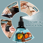 Gartiage Eyeglass Scratch Remover for Lenses, Eyeglass Cleaner Spray, Glasses Lens Scratch Remover for Eyeglasses, Sunglasses Cleaning Kit (2)