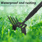 Ihomepark Garden Hoe, Stirrup Hoe with Adjustable Handle for Weeding Digger loosening Soil Metal Garden Cultivator Hoe with Rake Tiller Cultivator (30-62 Inch)
