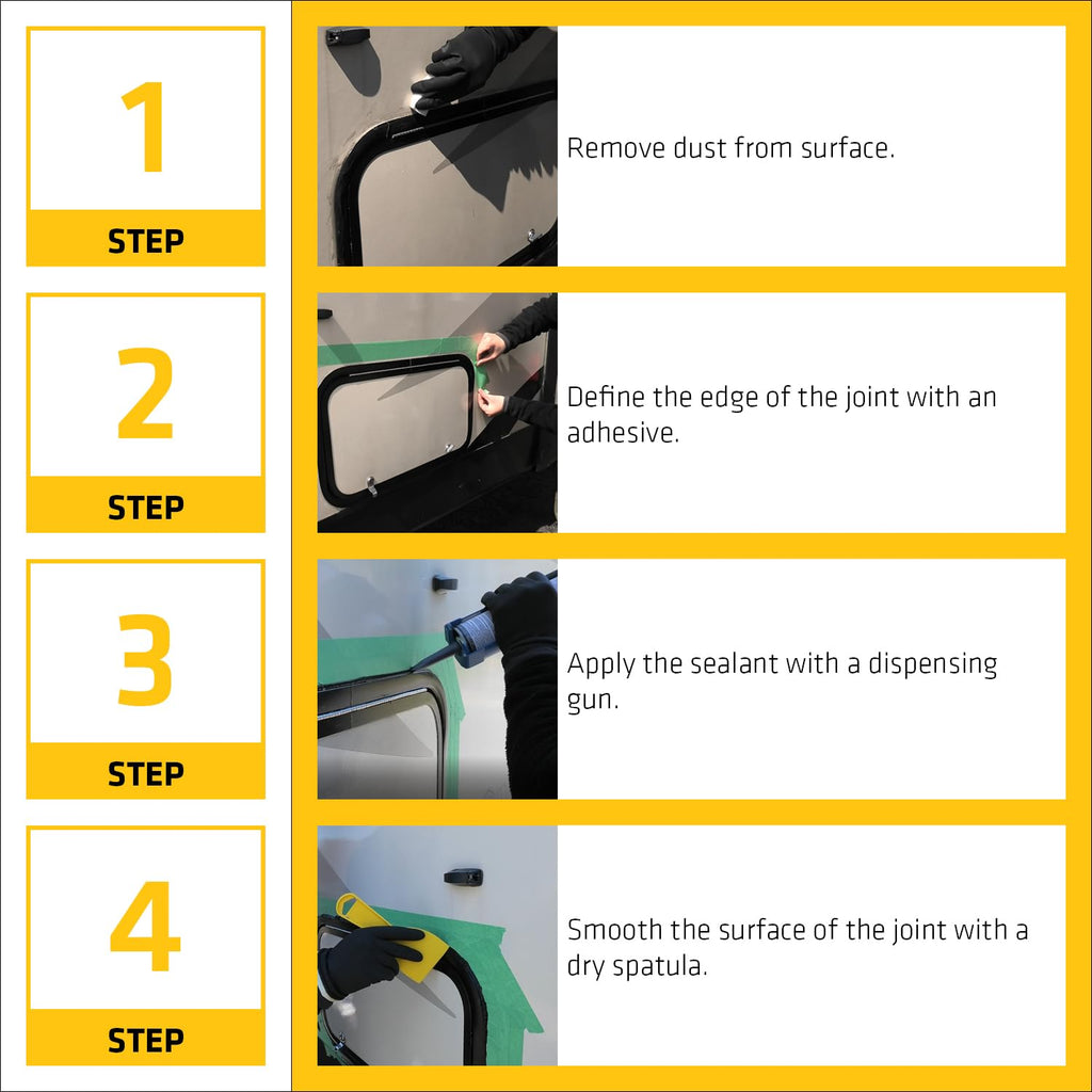 Sika Sikaflex-221 - Aluminum Gray - Multi-Purpose Polyurethane sealant/Adhesive - Creates Permanent Elastic Seal - Sandable/paintable - Non-Corrosive - 10.1 fl. Oz (Pack of 24)