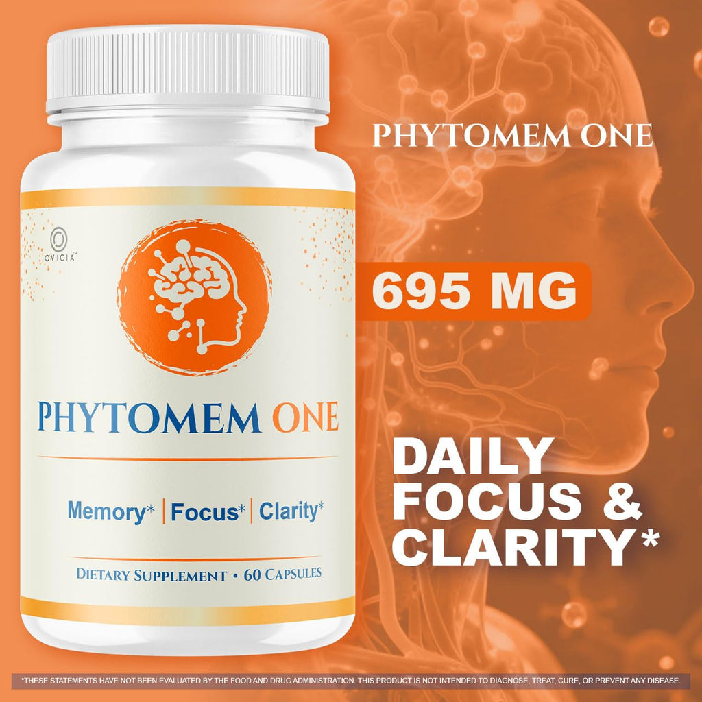 (3 Pack) Phytomem One Capsules - Official Phytomem One Pills Advanced Formula with All Natural Ingredients, Premium PhytomemOne for Wellness & Overall Health Support, 180 Capsules for 3 Months