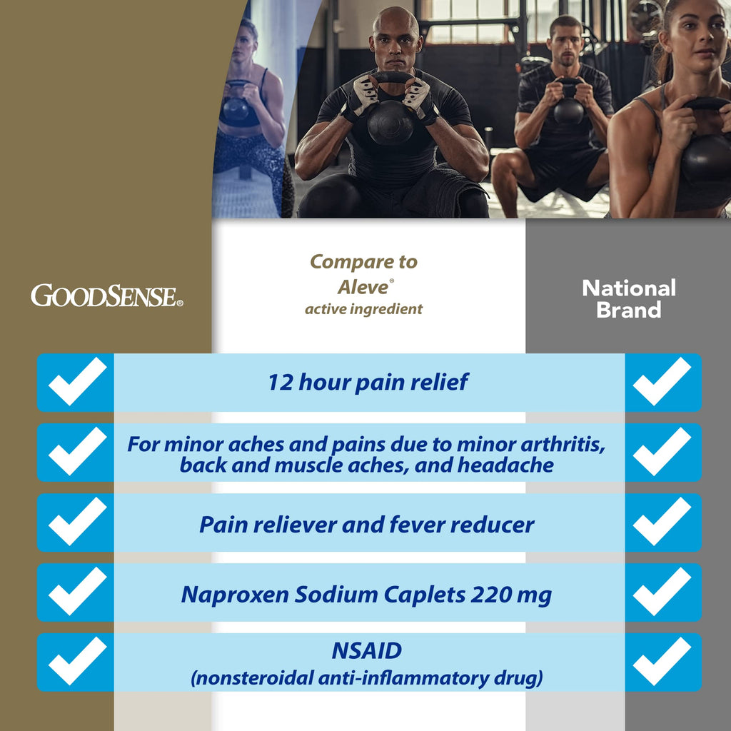GoodSense Naproxen Sodium Tablets, 220 mg, 400 Count