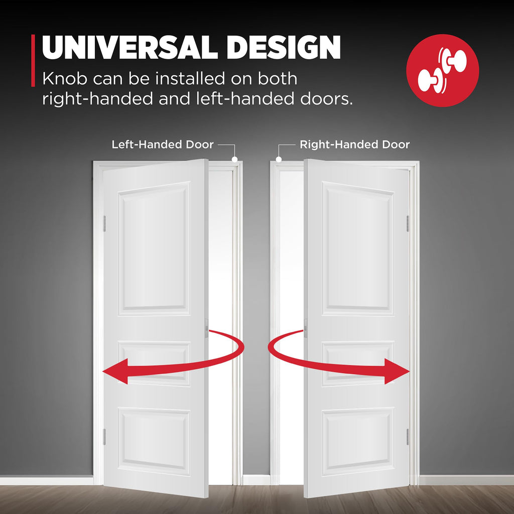 Kwikset Maven Front Door Lock Handle and Deadbolt Set, Entry Handleset Round Exterior with Interior Door Knob, Secure Locking Deadbolt, Satin Nickel, with Microban Protection