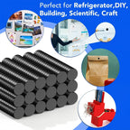 TRYMAG Small Neodymium Magnets, 280Pcs Black