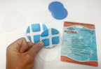 All-in-One Repair Kit for Above-Ground Pools | Fast, Underwater-Capable Peel-and-Stick OR Adhesive Glue-Down Vinyl Patches & for Easy Set and Frame Pools 4 Inch Peel and Stick
