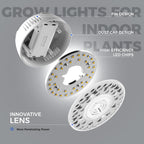 Barrina Orbgrow OG09 Puck Grow Light, 18W(2 x 9W), 5000K, 2 Packs, White
