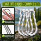High-PQ 50PCS Carabiner Clip,Heavy Duty Spring Snap Hook,2IN(M5)