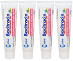 Globe Bacitracin Zinc Ointment with Aloe, Antibiotic Ointment, 4 Pack 1 oz