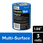 ScotchBlue Painter's Tape, Multi-Use, 1.88-Inch by 60-Yard, 3-Roll