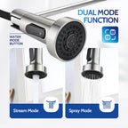 LUFEIDRA Touchless Kitchen Faucet with Pull Down Sprayer-Brushed Nickel Kitchen Faucet with Side Motion Sensor, Smart Hands-Free Spring Kitchen Sink Faucet for Modern Rv Outdoor Laundry Bar Sink