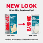 BAND-AID Brand Pro Heal 5 Day Protect, Ultra-Thin Hydrocolloid 100% Waterproof First Aid Adhesive Bandages for Advanced Healing and Less Scarring Versus Uncovered Wound, Large Size, 6 ct