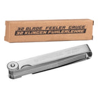 Spurtar Feeler Gauges 0.001-0.04" (0.03-1.00mm) 32 Blades Tapered