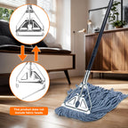 KeFanta 60" Metal Mop Handle Commercial Heavy Duty,Industrial Mop Stick