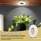 SIYOMG Ceiling Grow Lights for Indoor Plants, 192 LEDs Full Spectrum Halo LED Plant Light, with 3/9/12H Auto Timer Switch, 3 Colors,10 Dimming, Plant Lights for Small Plants, 4 Head
