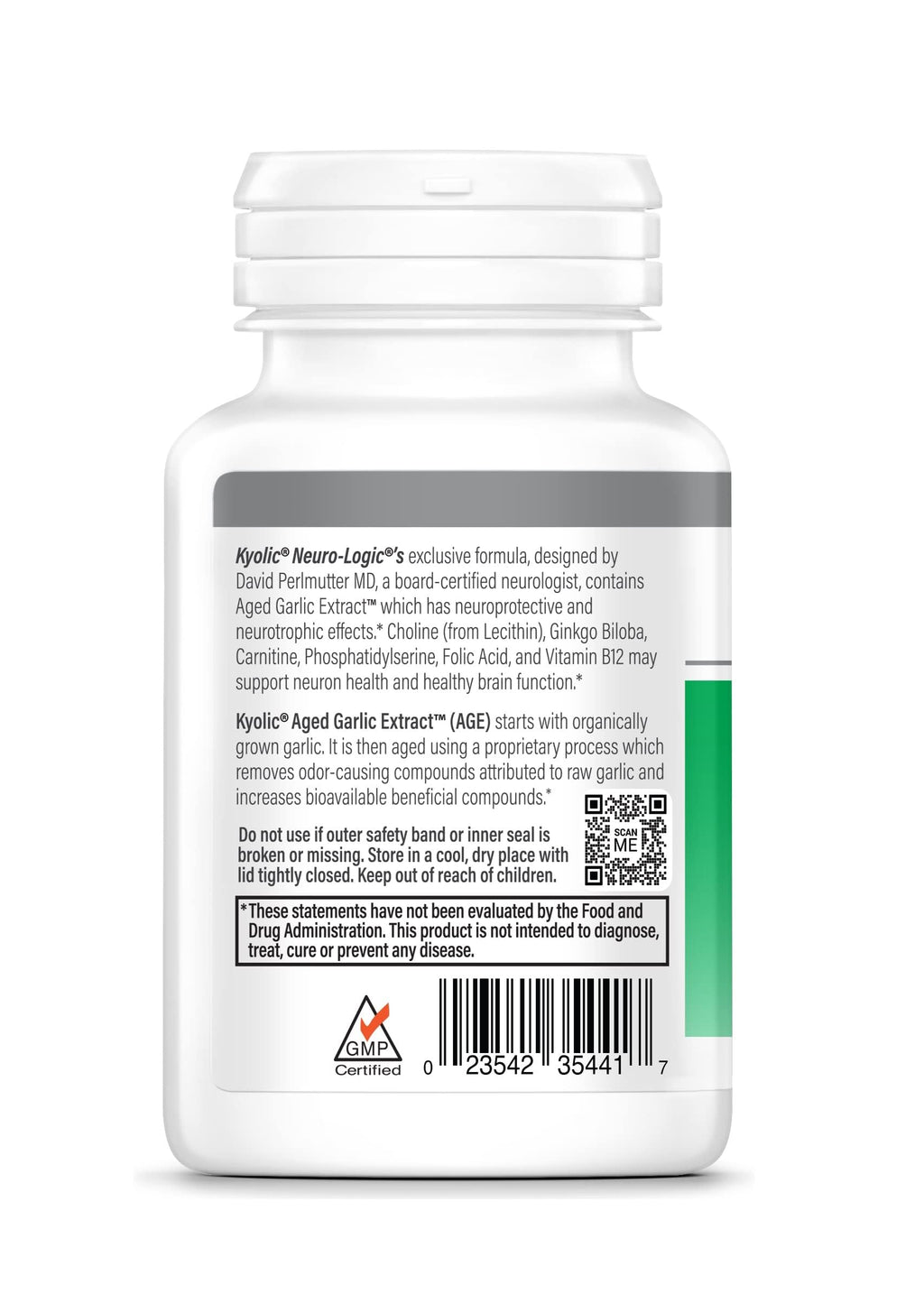 Kyolic Specialty Series Neuro-Logic, 120 Capsules (60 Servings)
