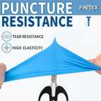 FINITEX Blue Disposable Nitrile Exam Gloves - 200 PCS/BOX 3.5mil Rubber Powder-Free Latex-Free Medical Examination Home Cleaning Food Gloves, LARGE