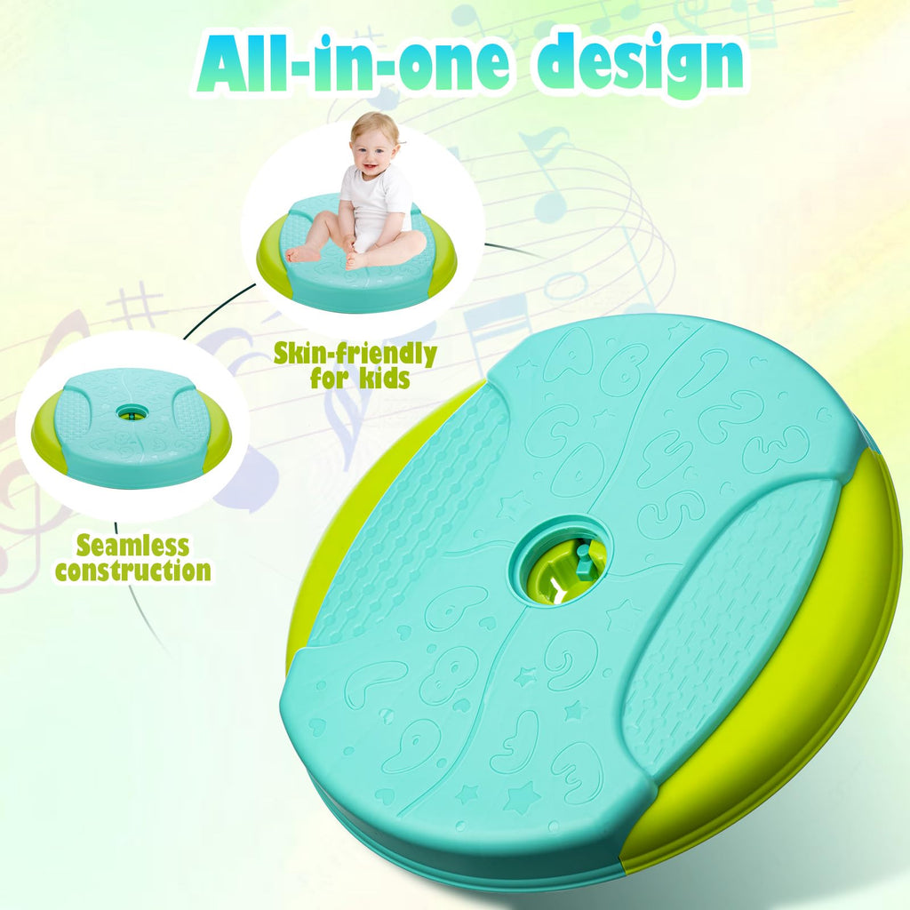 VROGTIK Dinosaur Sit and Spin Toys for Toddlers 2-3, 360° Toddler Spinning Seat with LED Lights and Music Christmas Birthday Gift for 2 3 Years Old Boys Sensory Toys Toddler Activities