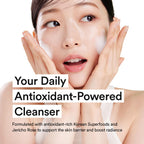 VEGANIFECT Hydrating Gel Face Wash, Citric Acid + LHA + Glycerin + Beta Glucan, Gentle Cleanser, Oil Free, Sensitive Skin, Dehydrated Skin, Korean Skin Care, Big Size (205ml/6.93 fl oz)