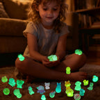 Mini Glow In The Dark Animal Resin Models, Resin Animals Mystery Bags, Individually Wrapped Blind Bags Tiny Animal Figurines, Collectible Mini Animals For Fairy Garden, DIY Crafts (100, animals)