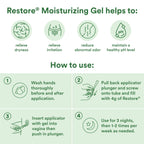 Good Clean Love Restore Moisturizing Vaginal Gel, pH-Balanced Vaginal Moisturizer, Water-Based Feminine Care with Aloe Vera & Lactic Acid, Reduces Dryness, Discomfort & Odor for Women, 2 Oz (2-Pack)