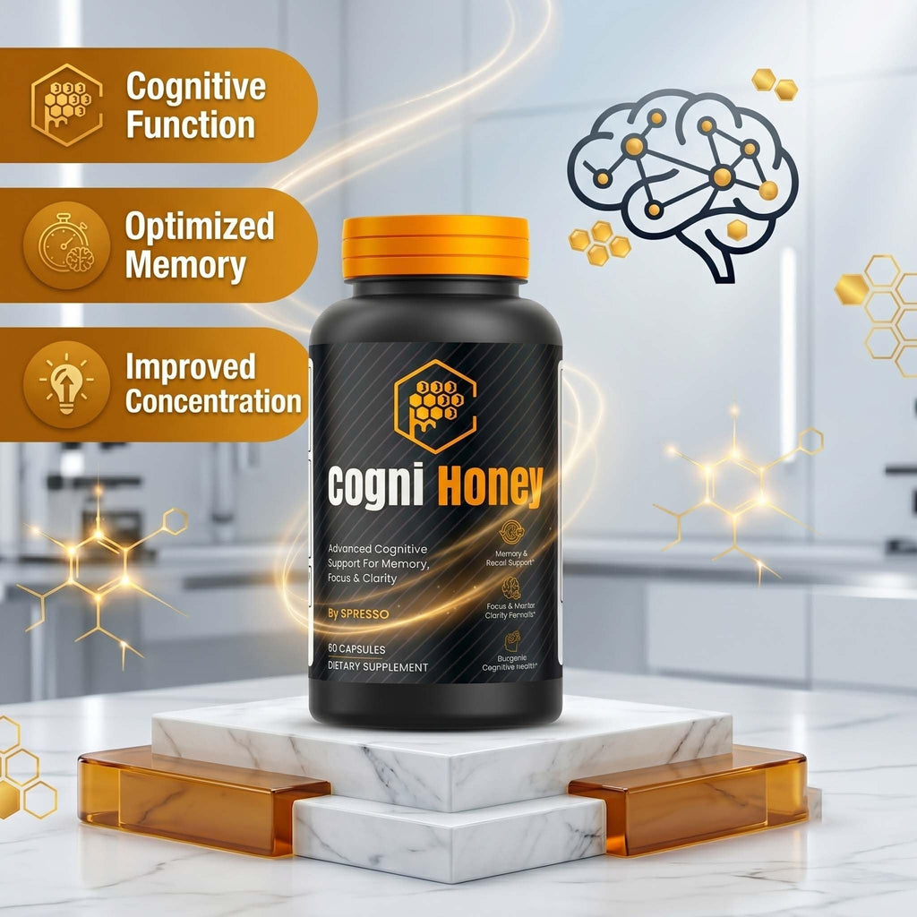 (5 Pack) Cogni Honey Capsules - Official CogniHoney Supplement Pills with Premium Ingredients, Advanced Formula Support for Overall Health & Wellness Reviews (300 Capsules)