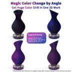 ZIRO Matte Tri-Colors PLA Filament, Magic Color Change by Angle Filament 1.75mm, No-Shine Texture PLA, Dimensional Accuracy +/-0.03mm, Fit Most 3D Printer, Matte 1KG Spool, Indigo Space