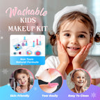 INNOCHEER Kids Makeup Kit for Girl Toys, Frozen Makeup Set for Girls, Real Washable Makeup Kit for Girls, Birthday Christmas Princess Gifts for Girls Kids Age 3 4 5 6 7 8 9 10 11 12 Year Old