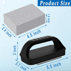 Nilioerup 5 Pcs Pools Pumice Stone, Pool Cleaning Pumice Block with Handle, Pools Tile Cleaner Pumice Stone Remove Stains Cleaning Stone for Swimming Pool, Spa, Bathroom, Kitchen (5 Pcs)