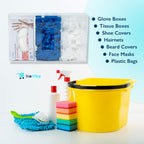IneVibe 3 Compartment Hygiene Holder with Lid for Home or Office (Triple)